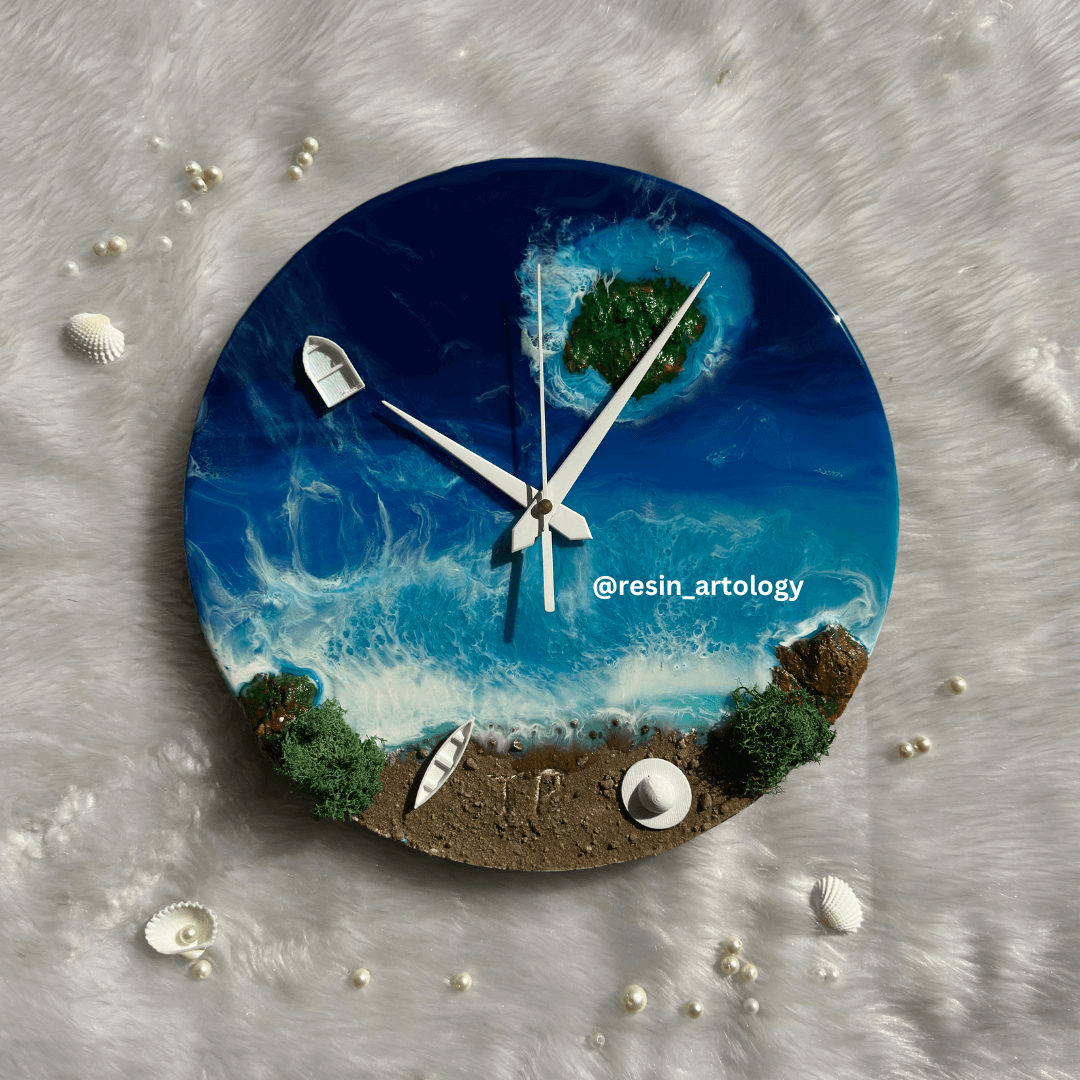 Ocean Thame Resin wall clock