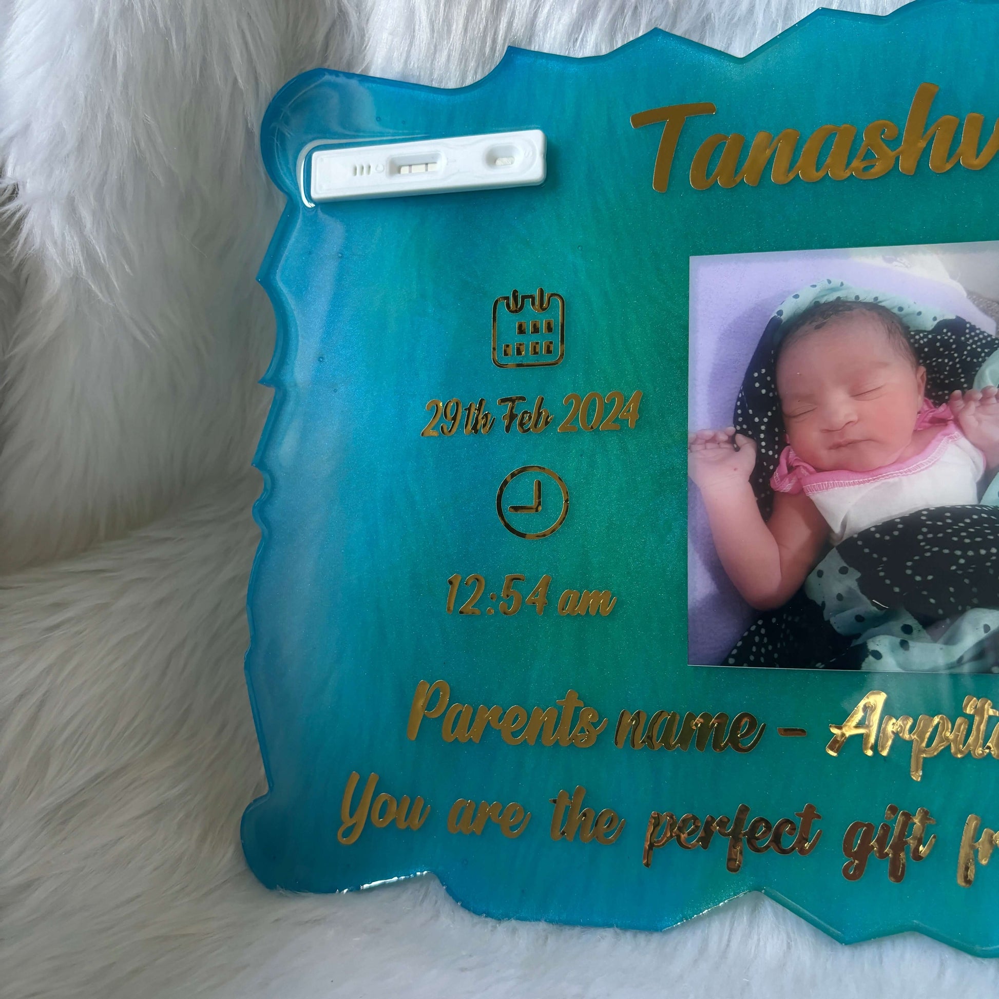 Customised Resin Baby Frame Costomised Photo And Text