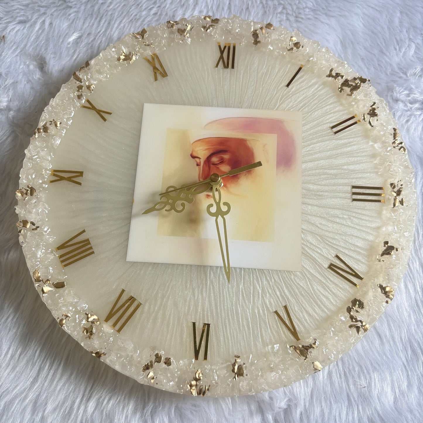 Resin Customized Clock - Personalized Gift - Customized with Your Photos and Text