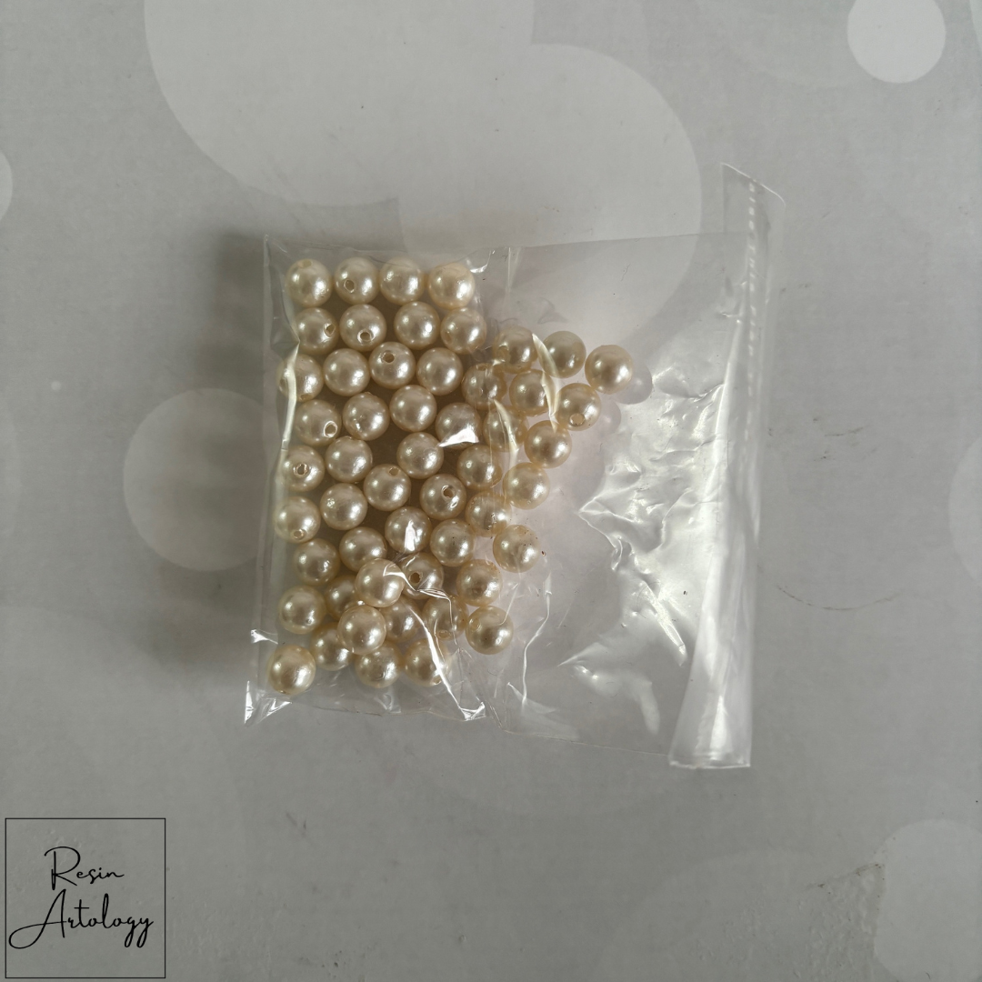 Rakhi White Pearl Beads
