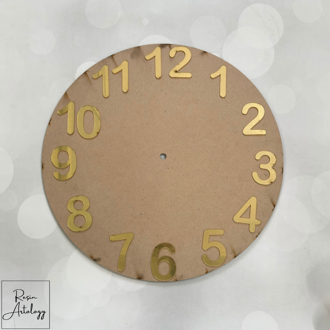 Acrylic Golden English Number's