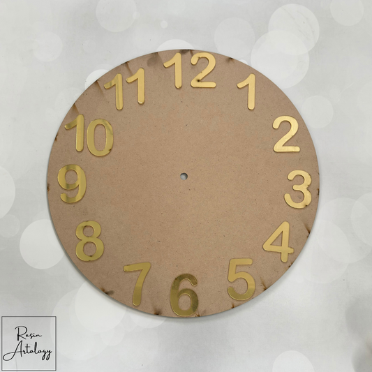 Acrylic Golden English Number's