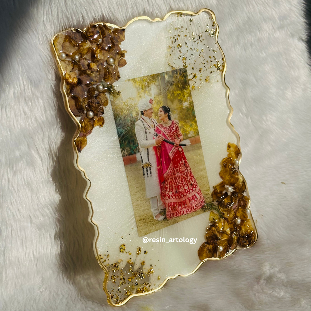 Customised Resin Photo Frame for Home Decor Personalized Gift - Customized with Your Photos and Text