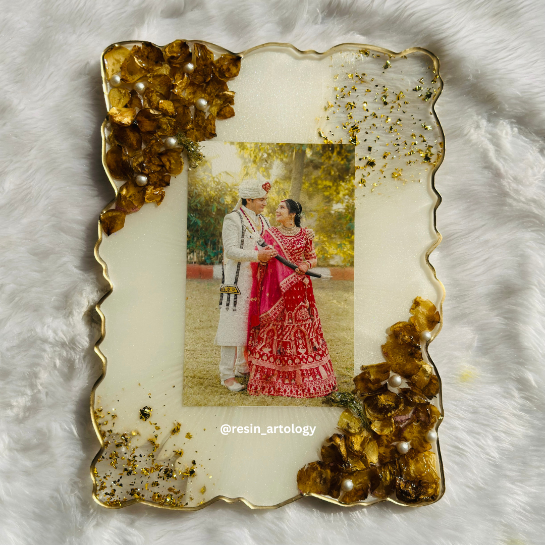 Customised Resin Photo Frame for Home Decor Personalized Gift - Customized with Your Photos and Text