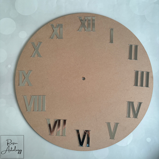 Acrylic Silver Roman Number's