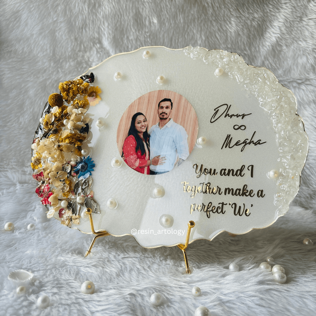 Customised Resin Photo Frame for Home Decor Personalized Gift - Customized with Your Photos and Text