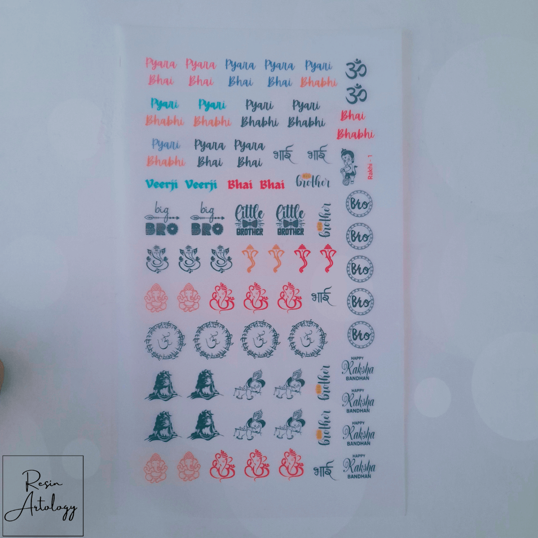 RAKHI INSERT SHEET