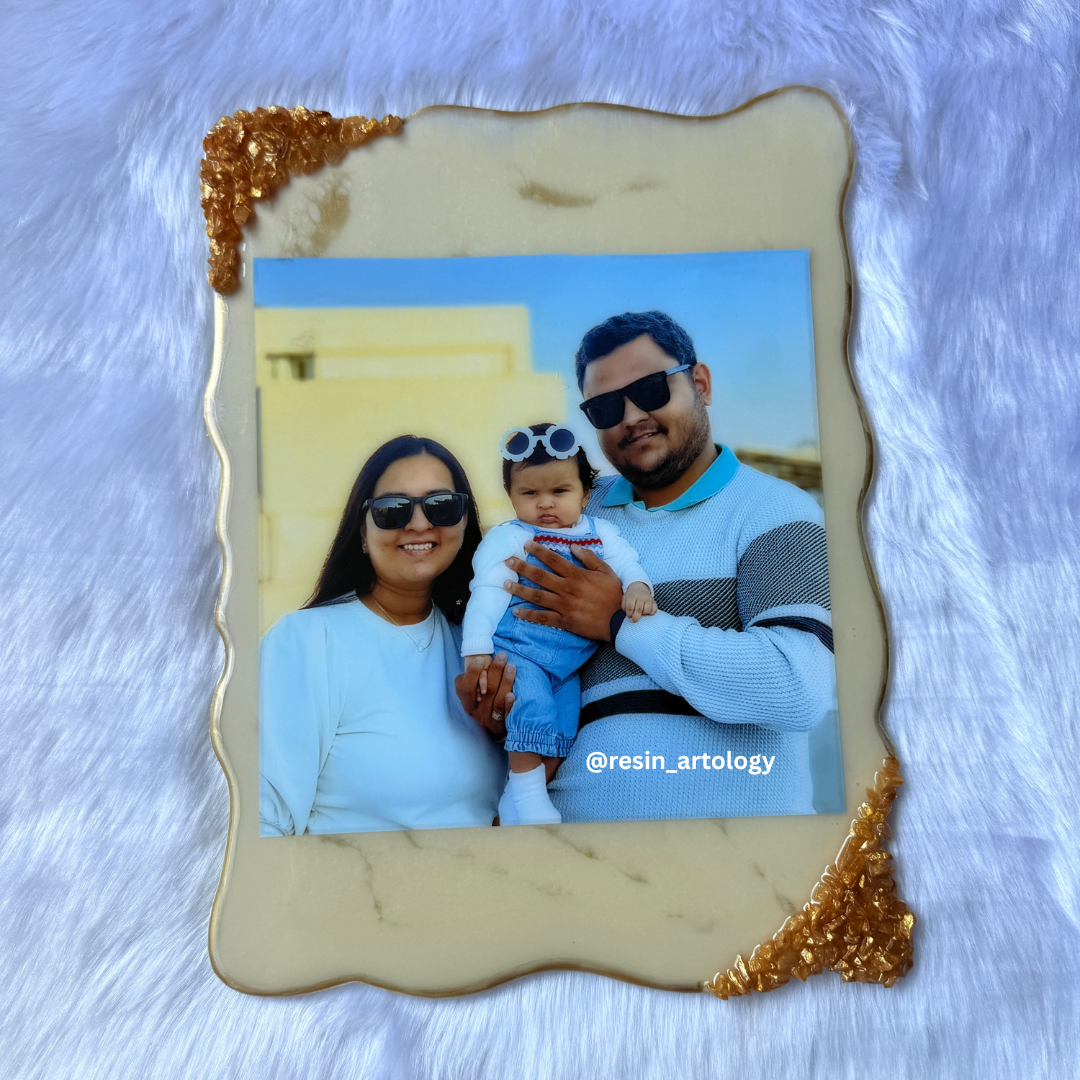 Customised Resin Photo Frame for Home Decor Personalized Gift - Customized with Your Photos and Text