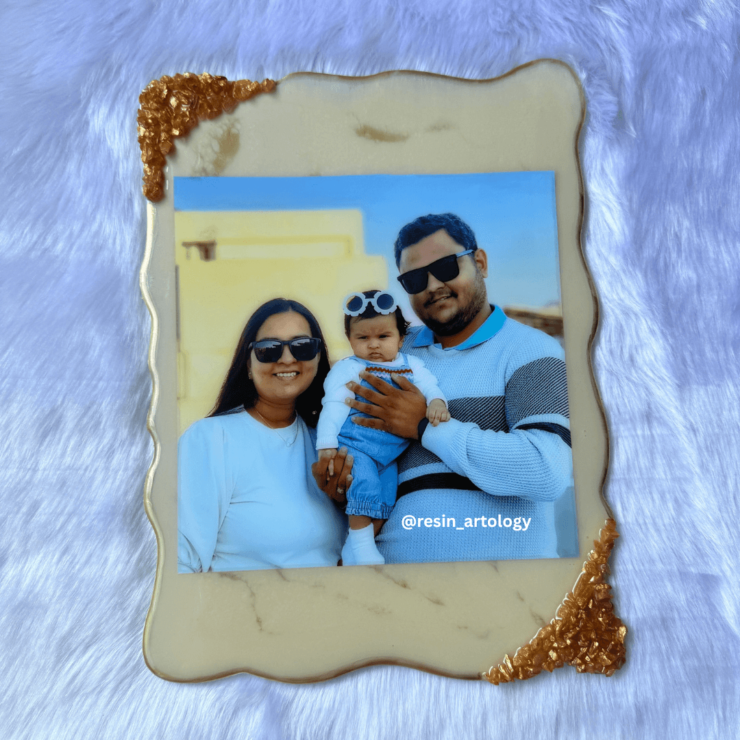 Customised Resin Photo Frame for Home Decor Personalized Gift - Customized with Your Photos and Text