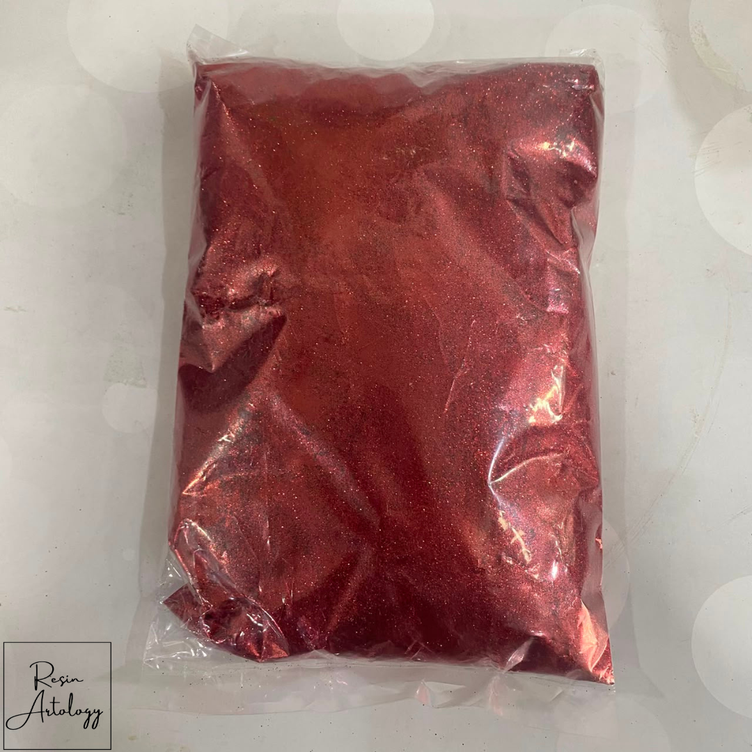 RED CHUNK GLITTER