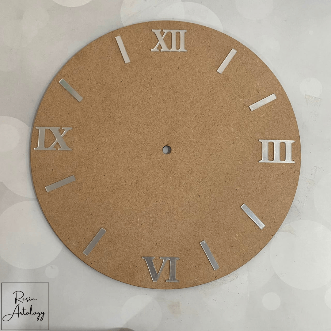 Acrylic Silver Roman Number's With Stick's