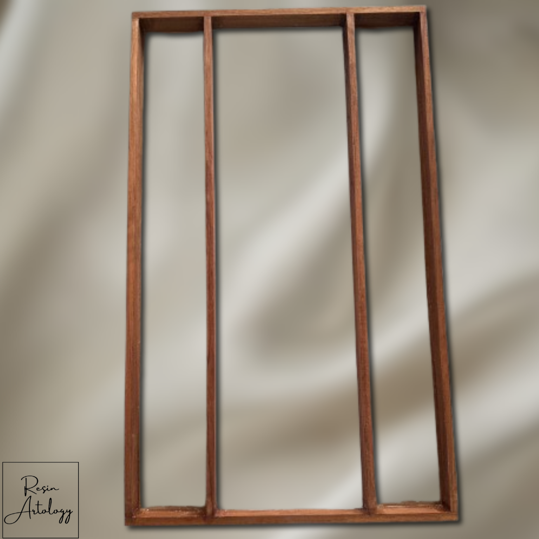 3 Part Teakwood Varmala Preservation Frame With Acrylic Base