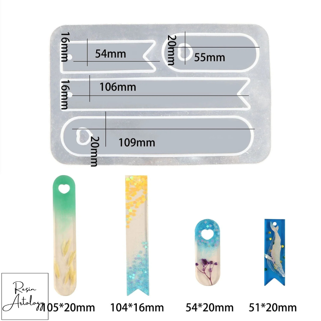 4 CAVITY BOOKMARK MOULD 4 DESIGN IN 1 MOULD