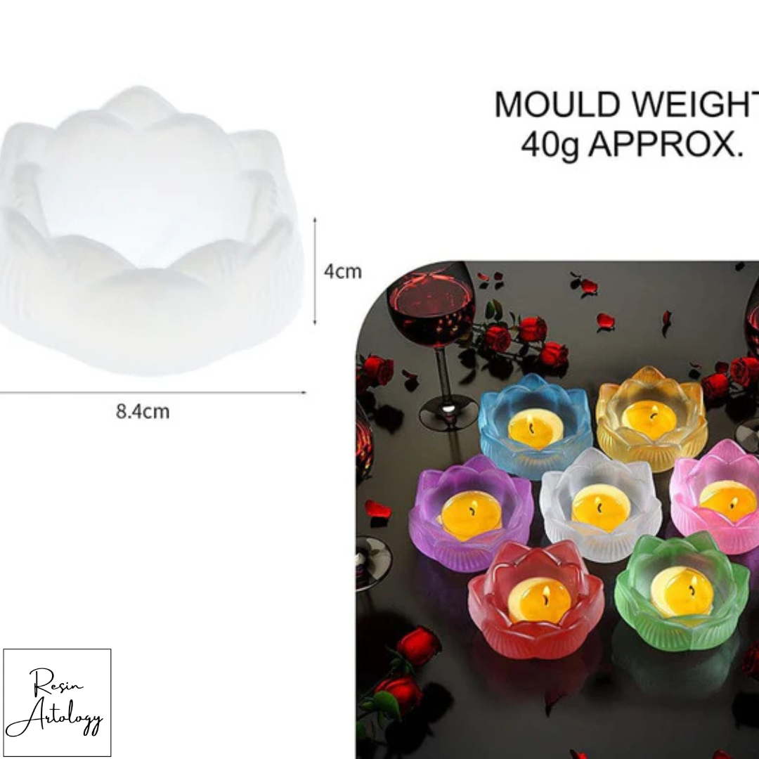 FLOWER LOTUS T LIGHT MOULD SMALL
