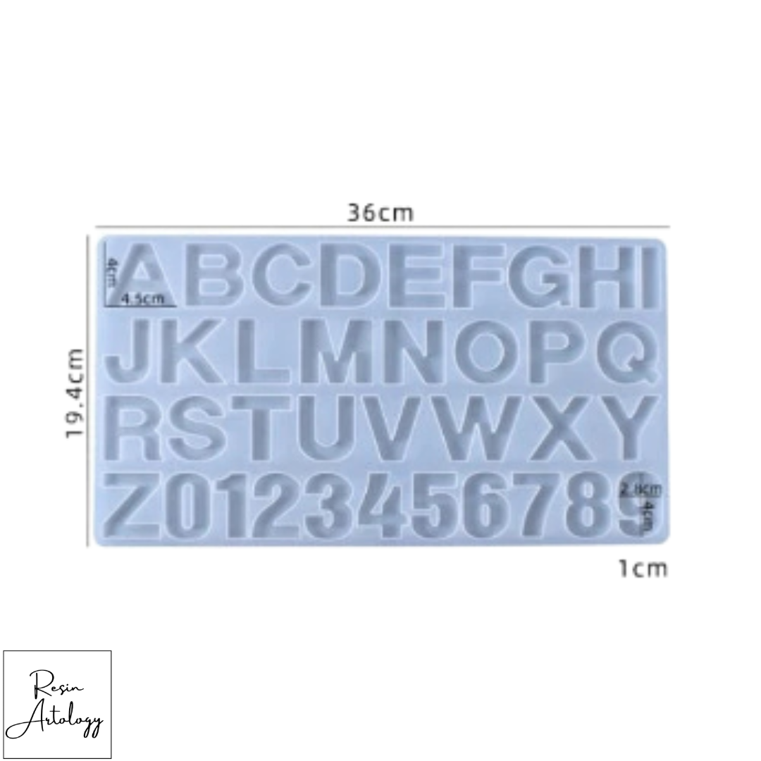 ALPHABET WITHOUT HOLE MOULD ( BULK )