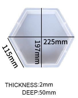 Hexagon Deep casting mould ( BULK )