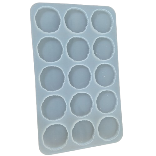 15 cavity agate popsocket circle mould