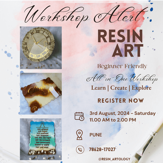 Resin Art Workshop - Pune - 3rd August, 2024