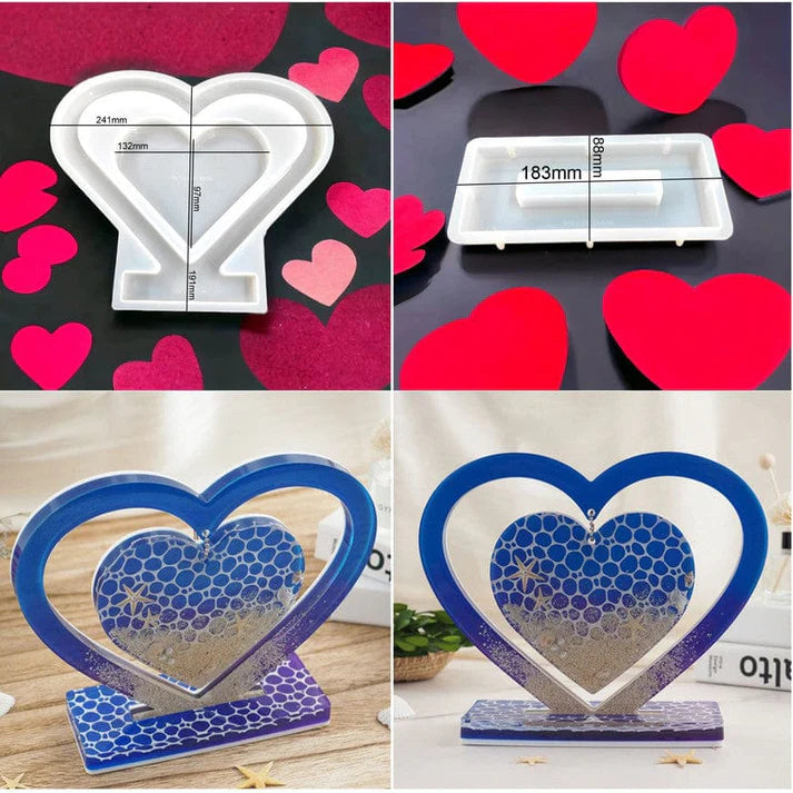 HEART MOULD WITH STAND ( BULK )