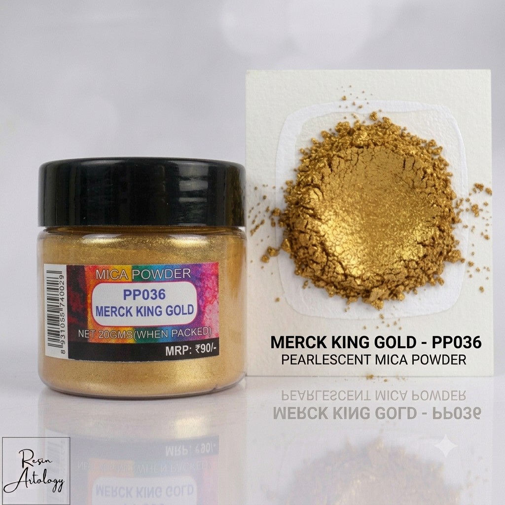Merck King Gold Pearl Mica Powder Pigment