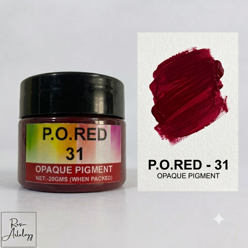 P. O. Red opaque pigment