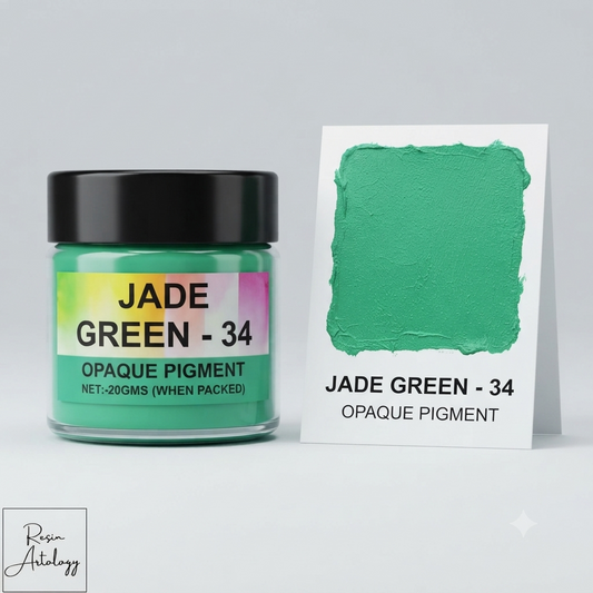 Jade green opaque pigment