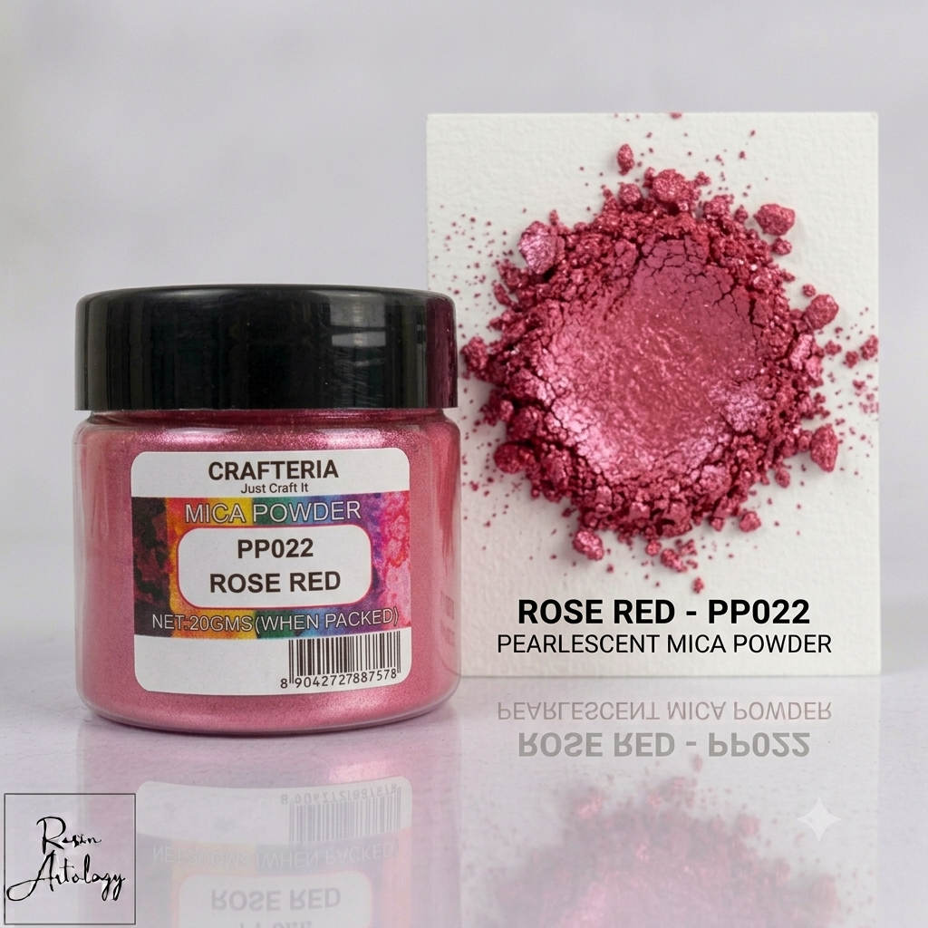 Rose Red Mica Powder Pigment