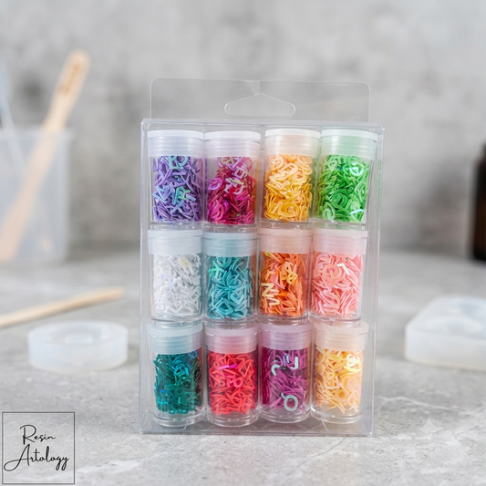 RAINBOW ALPHABET GLITTER