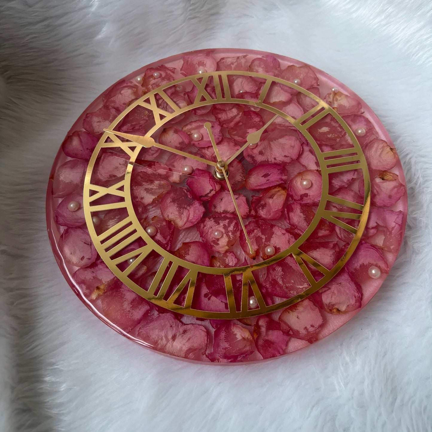 Resin Flower preservation Clock -Resin Varmala Preservatio - Personalized Gift - Customized with Your Photos and Text