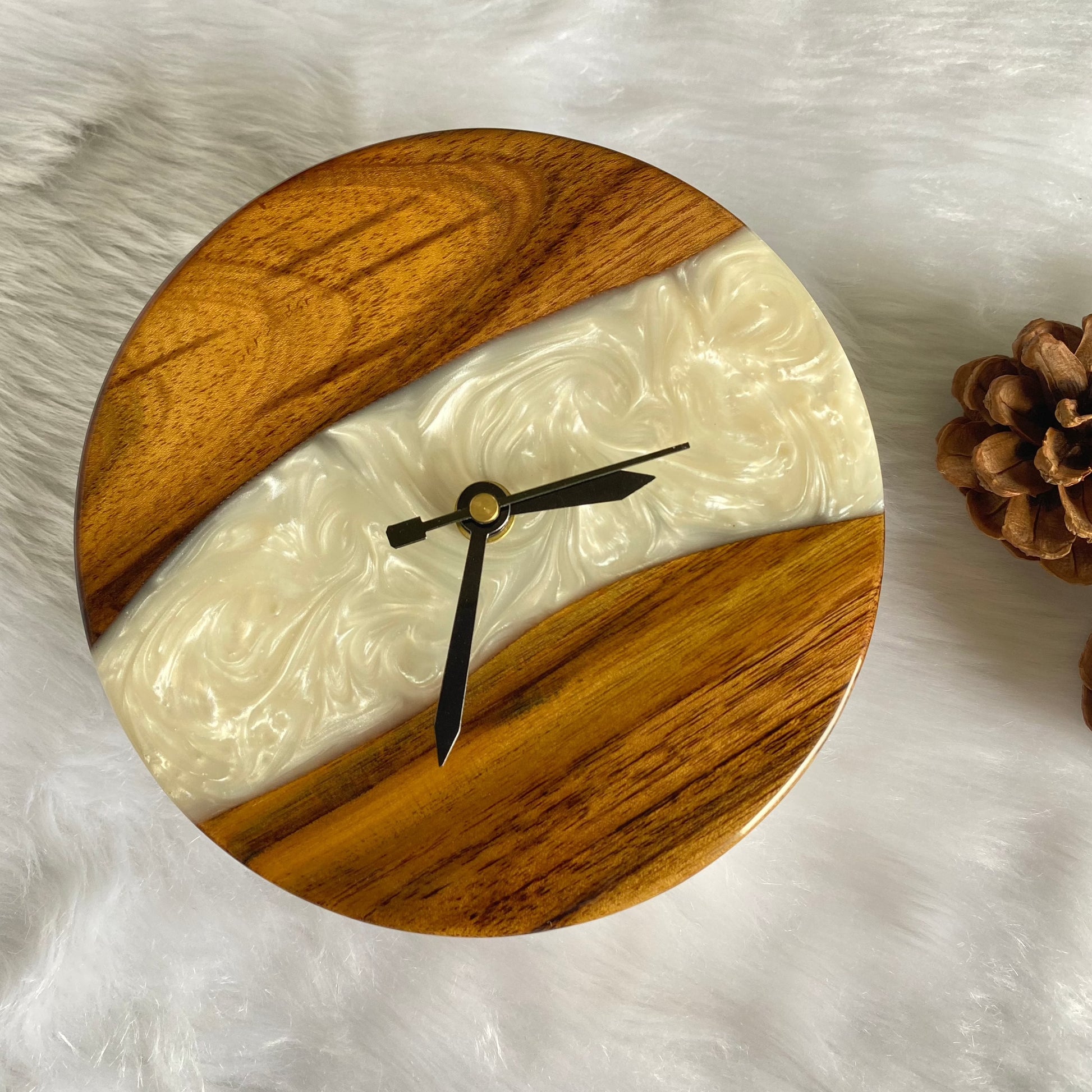 Epoxy Resin Wall Clock | Unique home decor | Housewarming gift - Table Clock