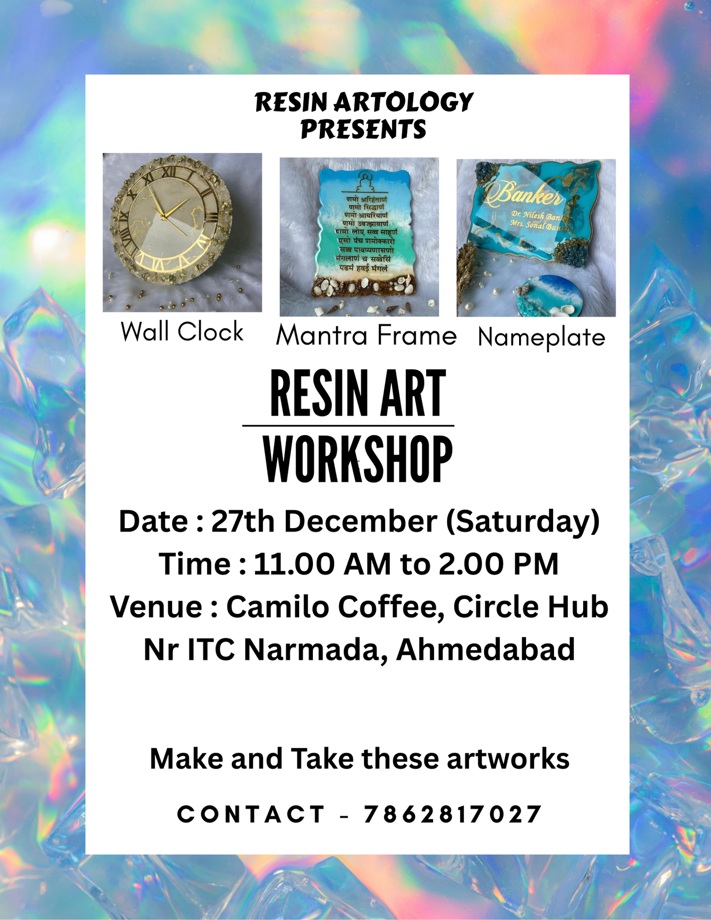 Resin Art Workshop - Ahmedabad - 27th December, 2025
