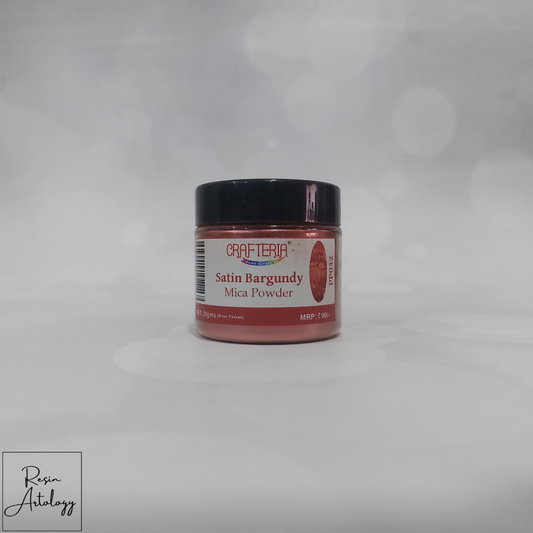 Satin Bargundy Pearl Mica Powder Pigment ( BULK )
