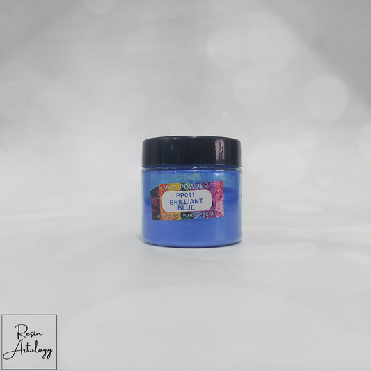Brilliant Blue Pearl Mica Powder Pigment ( BULK )