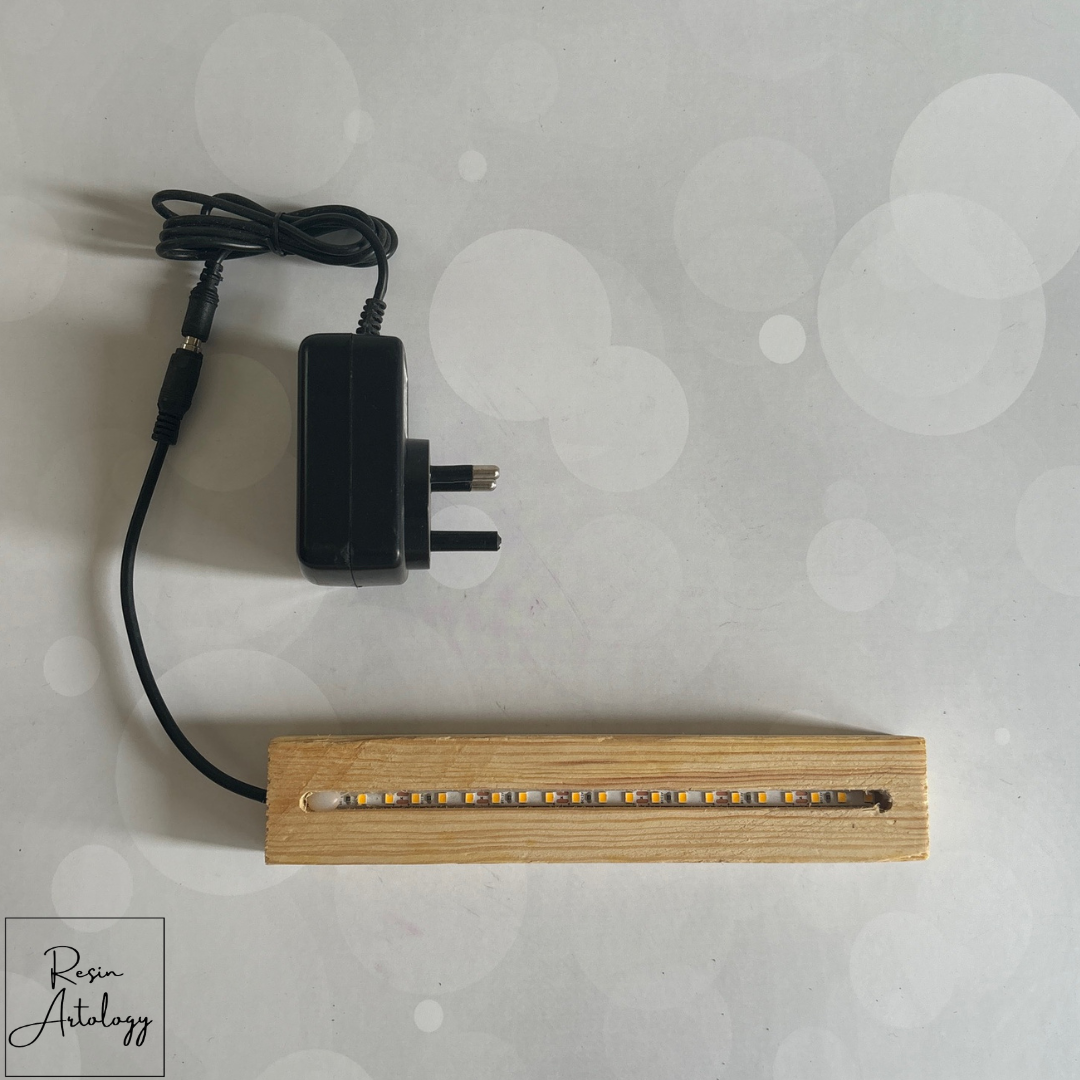 Wooden led stand For Art Work . – Resin Artology