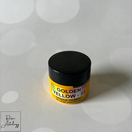 Golden yellow opaque pigment