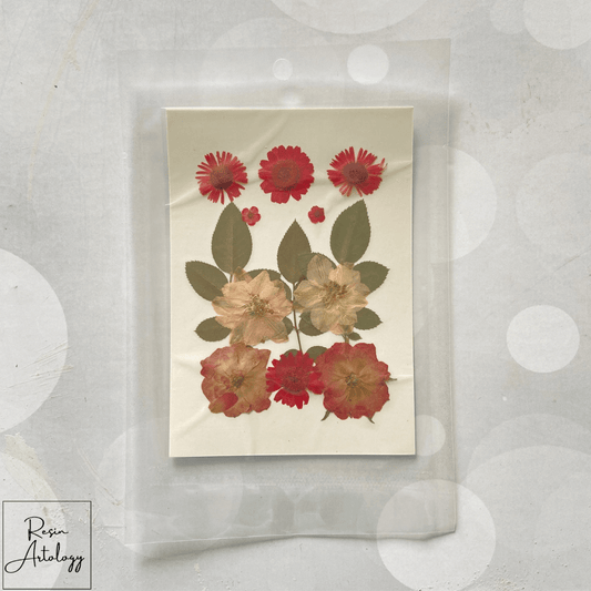 PRESSED FLOWER RED SHEET