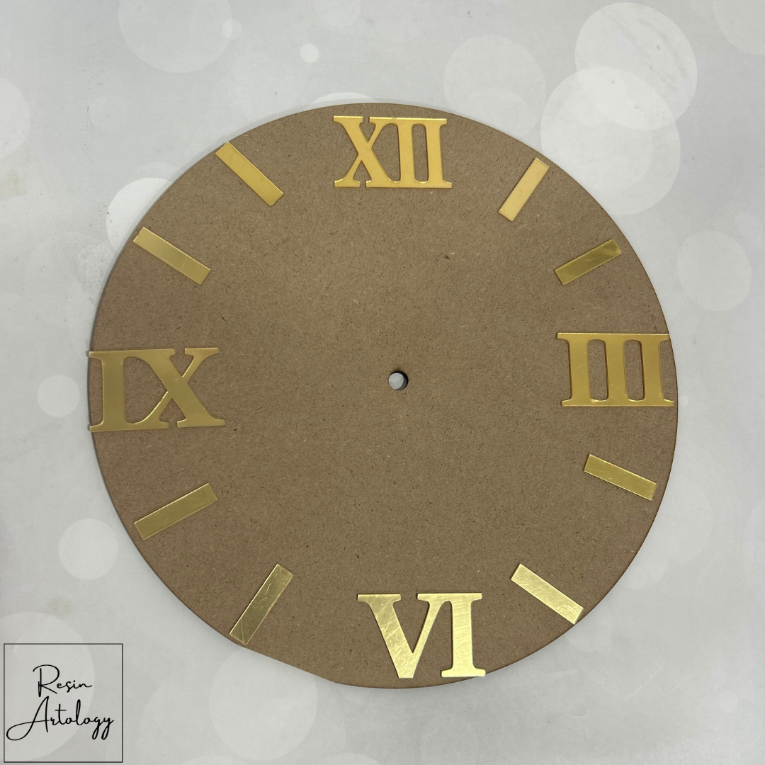 Acrylic Golden Roman Number's With Stick's