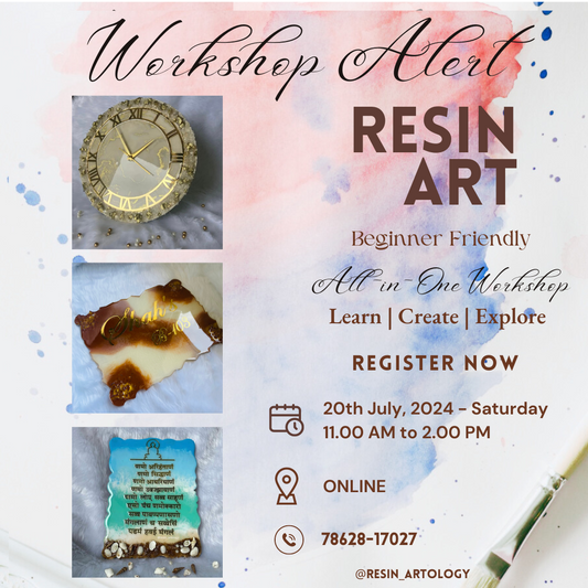 Resin Art Workshop - Online - 20th July, 2024