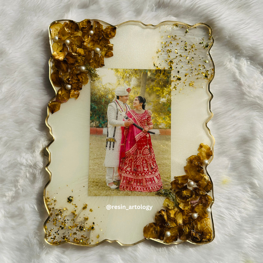 Customised Resin Photo Frame for Home Decor Personalized Gift - Customized with Your Photos and Text