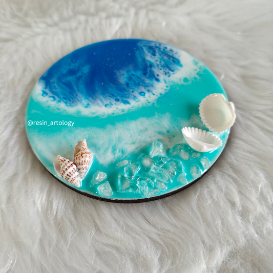 Epoxy Resin Coaster - ( Size - 4 Inch )