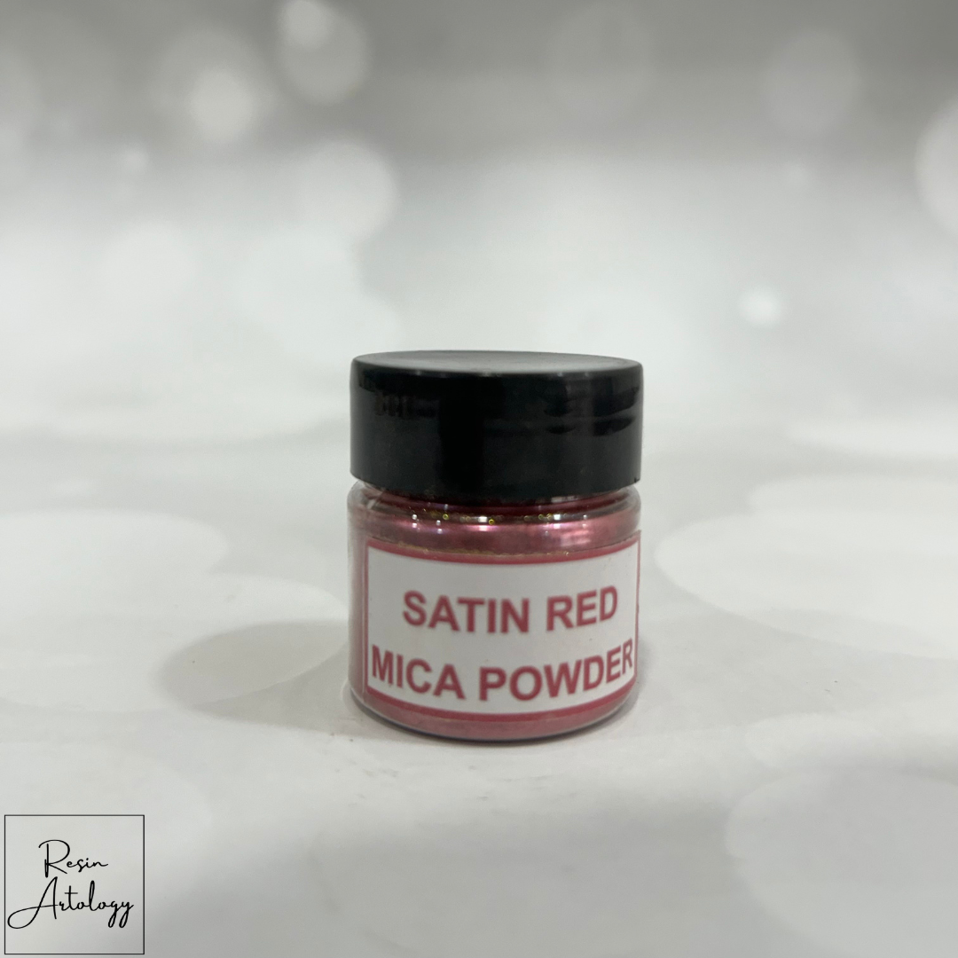 Satin Red Pearl Mica Powder Pigment