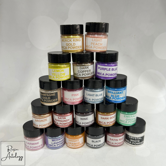 Set of 20 Pearl Mica Powder Pigment