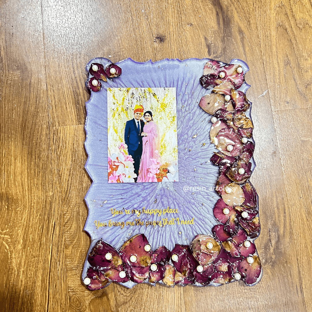 Customised Resin Photo Frame for Home Decor Personalized Gift - Customized with Your Photos and Text