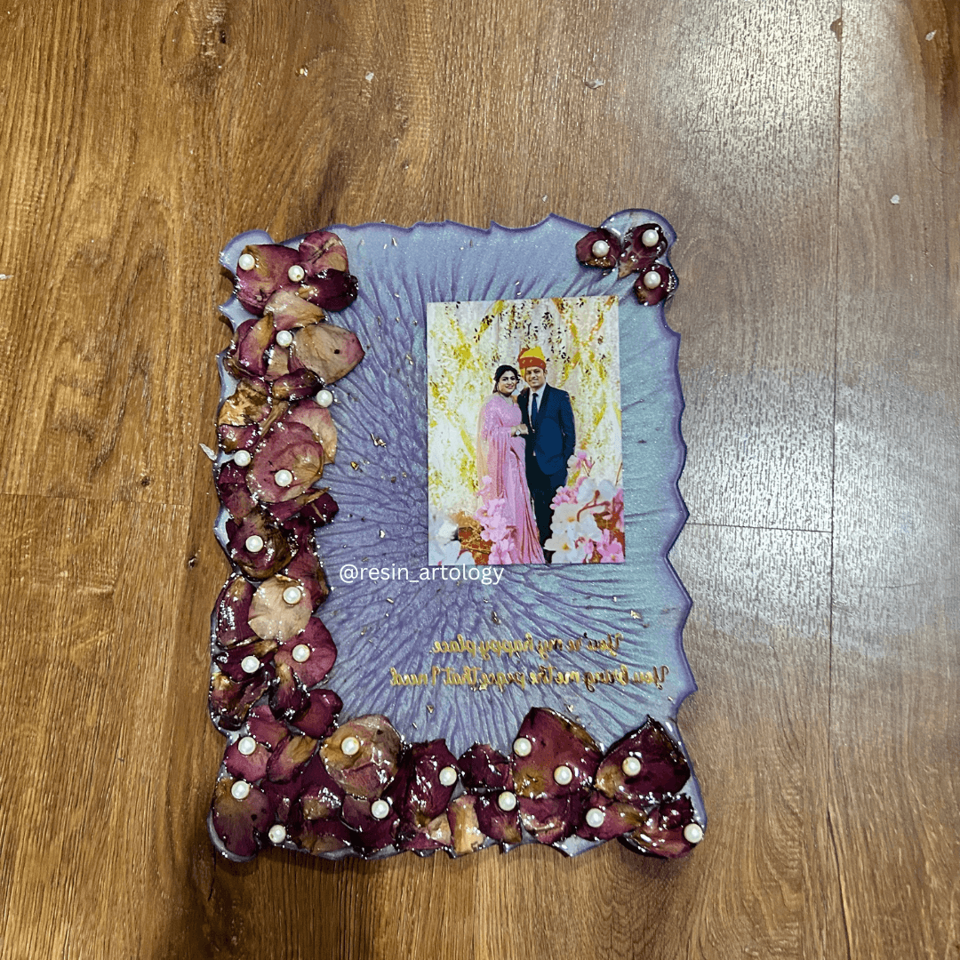 Customised Resin Photo Frame for Home Decor Personalized Gift - Customized with Your Photos and Text