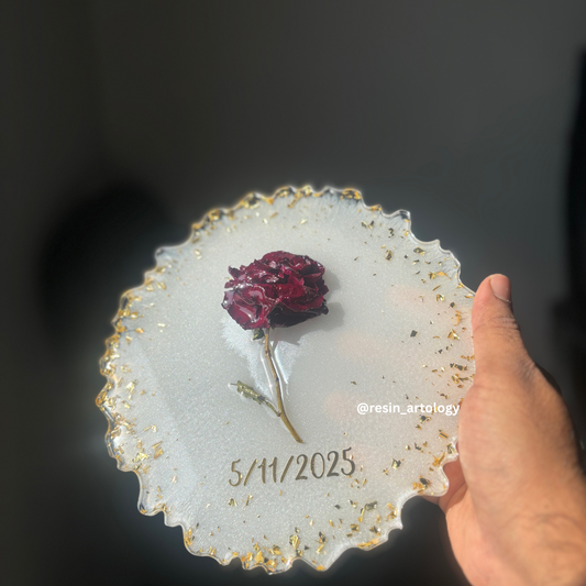 Resin Flower preservation Frame -Resin Varmala Gift Preservation