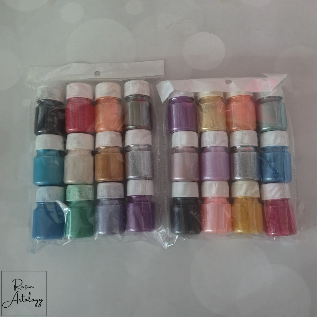 Set of 24 Pearl Mica Powder Pigment ( BULK )