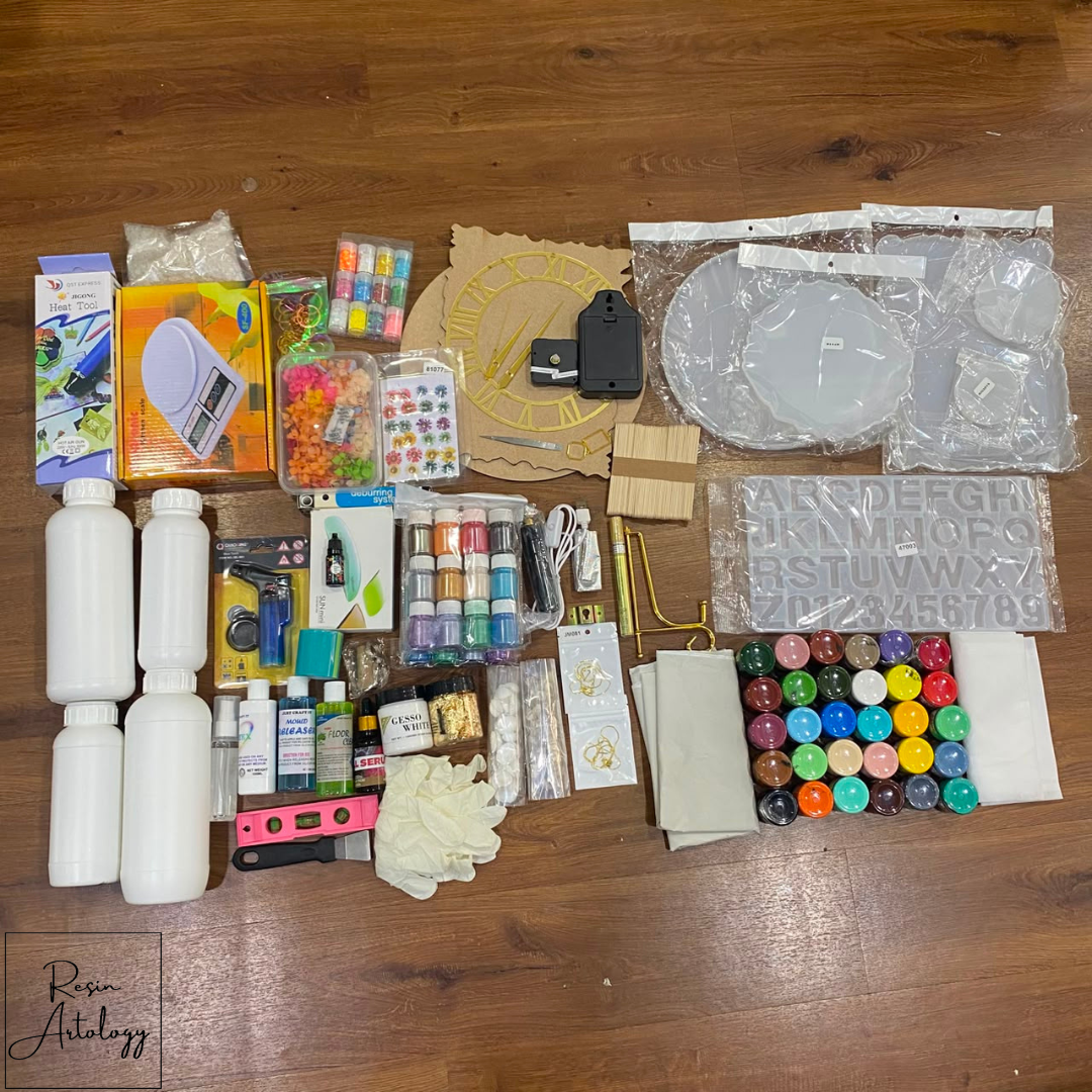 RESIN A TO Z KIT FOR RESIN ART.