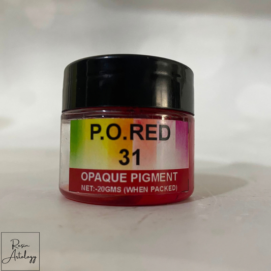 P. O. Red opaque pigment
