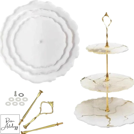 3 Tier Cake Stand Mould With Fittings