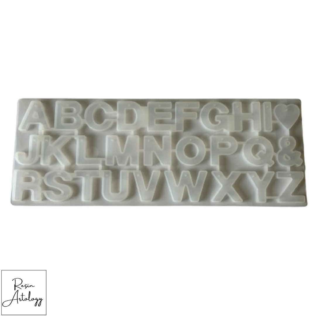 ALPHABET MOULD WITH HEART ( BULK )